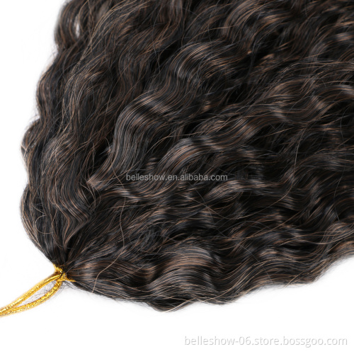 Crochet Hair Afro Kinky Curly Synthetic Ombre Crochet Braiding Hair Extensions Afro Curly Crochet Hair